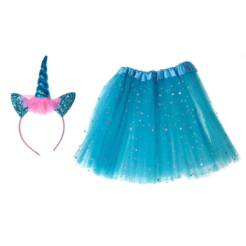 Kostým Jednorožec - Modrá sukňa