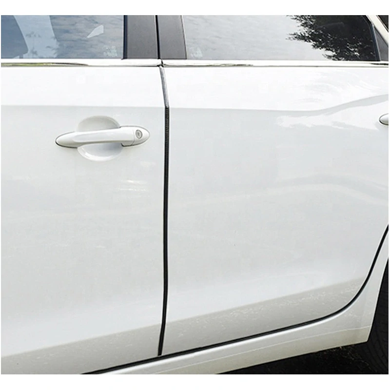 Ochranná lišta na hranu dverí 5m čierna