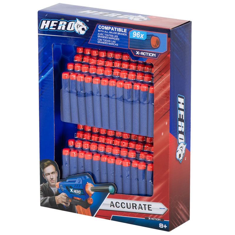 Sada detských penových nábojov 96ks - kompaktibilné s NERF