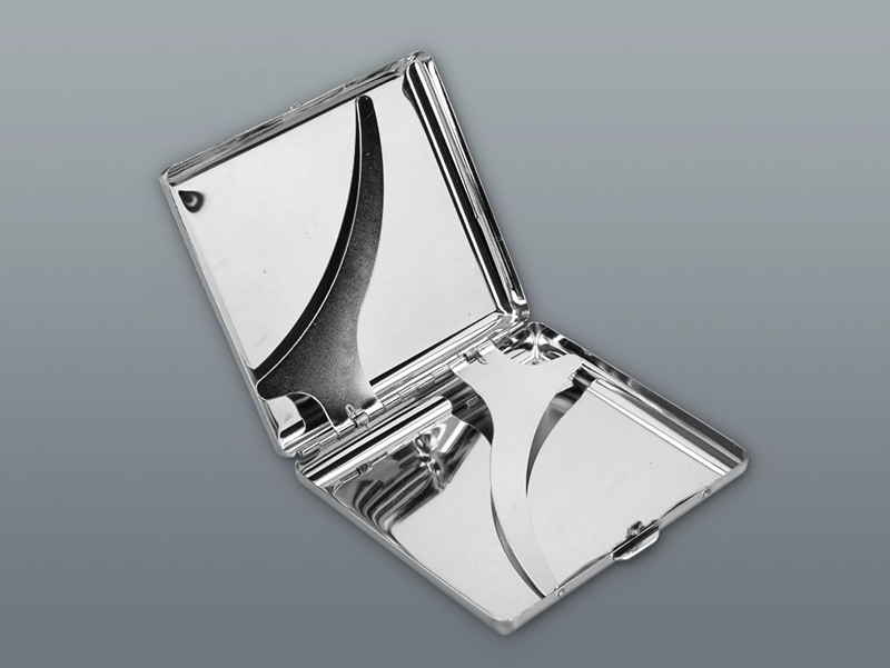 Puzdro Rainbow kovové lesklé