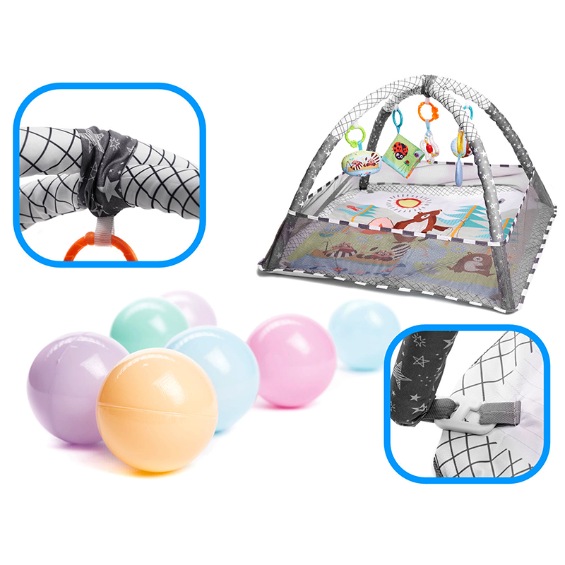 Vzdelávacia podložka pre babätká s loptičkami