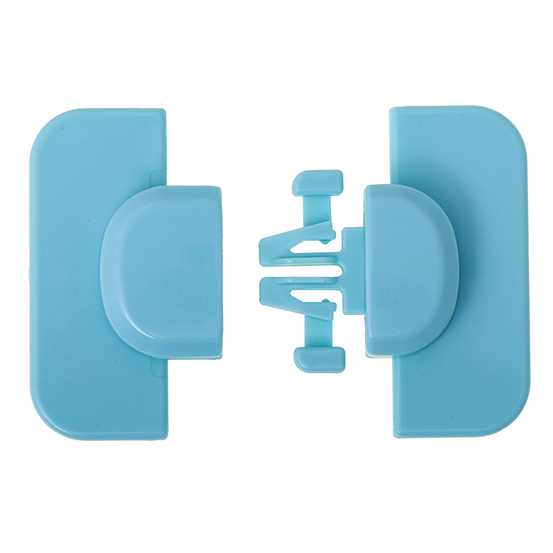 Rohová detská poistka na dvere a zásuvku modrá