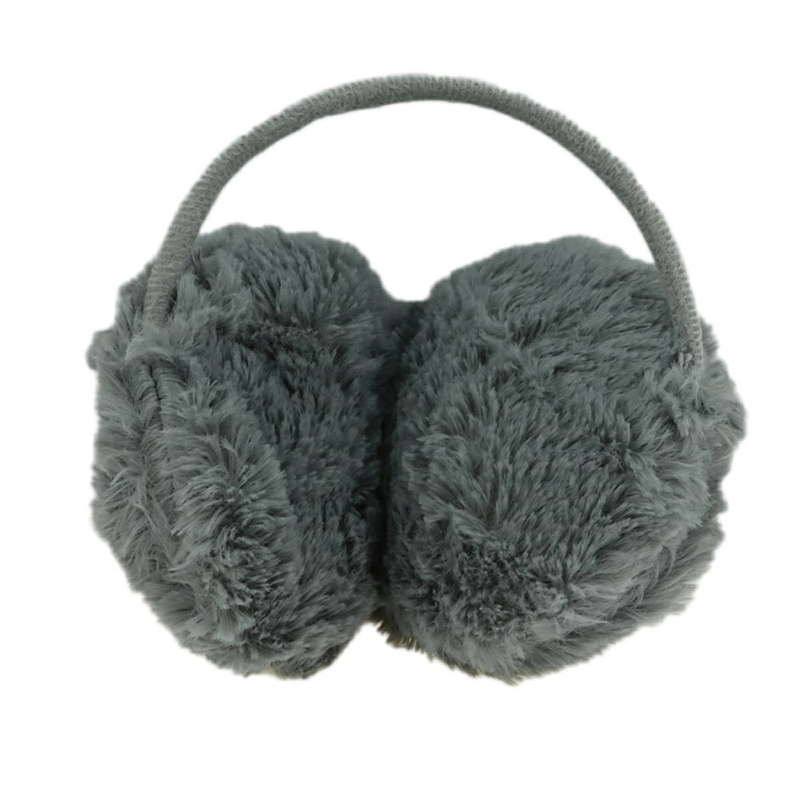 Kožušinové chrániče na uši sivé