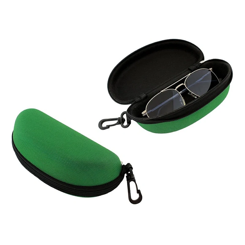 Puzdro na okuliare zelené so zipsom