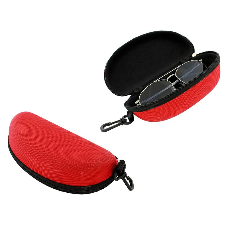 Puzdro na okuliare červené so zipsom