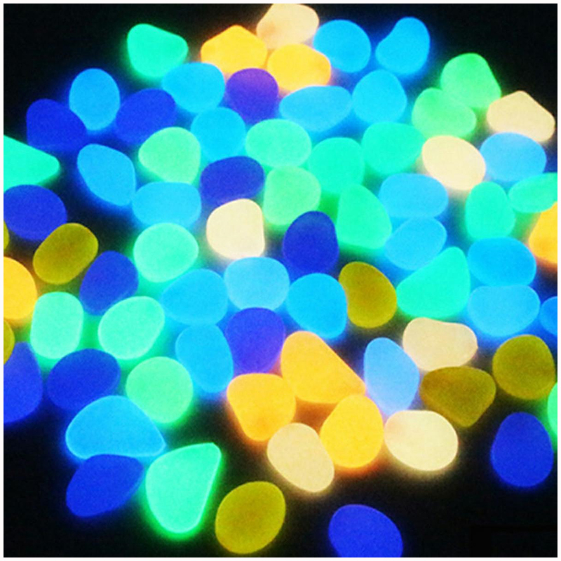 Fluorescenčné kamienky 100ks multicolor