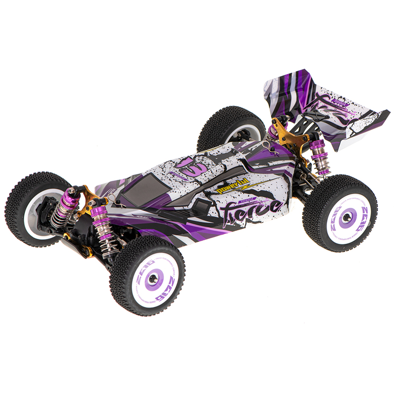 Auto na DO - RC CAR WLTOYS 124019 2,4 GHz 1:12 - 55 km / H fialové