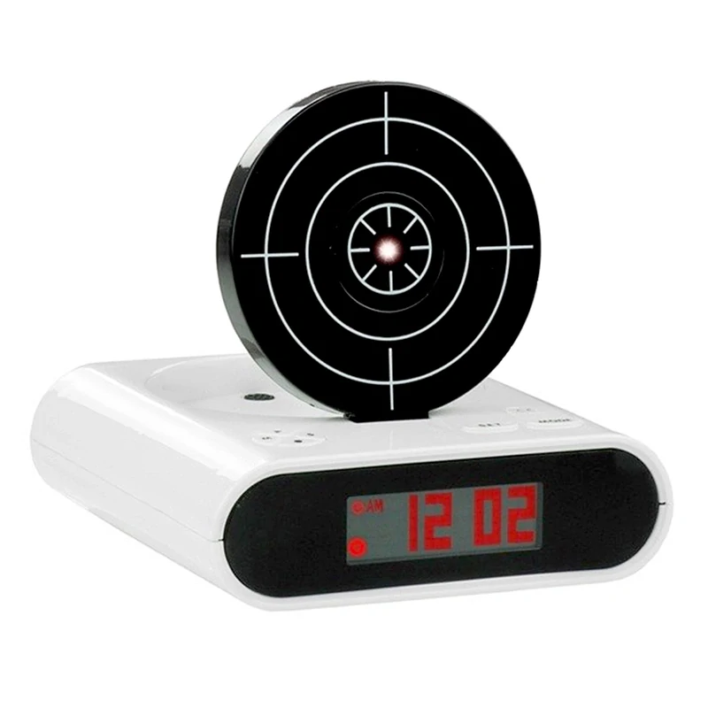 Interaktívny budík Snajper s terčom biely