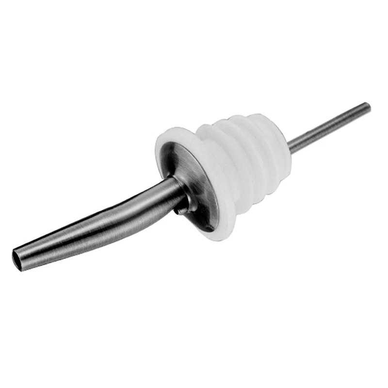 Nálevka - Dávkovač alkoholu na fľašu nerez/guma biela