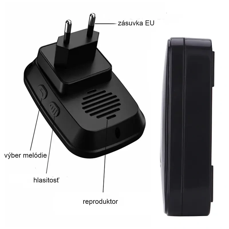 Bezdrôtový zvonček + 1 prijímač