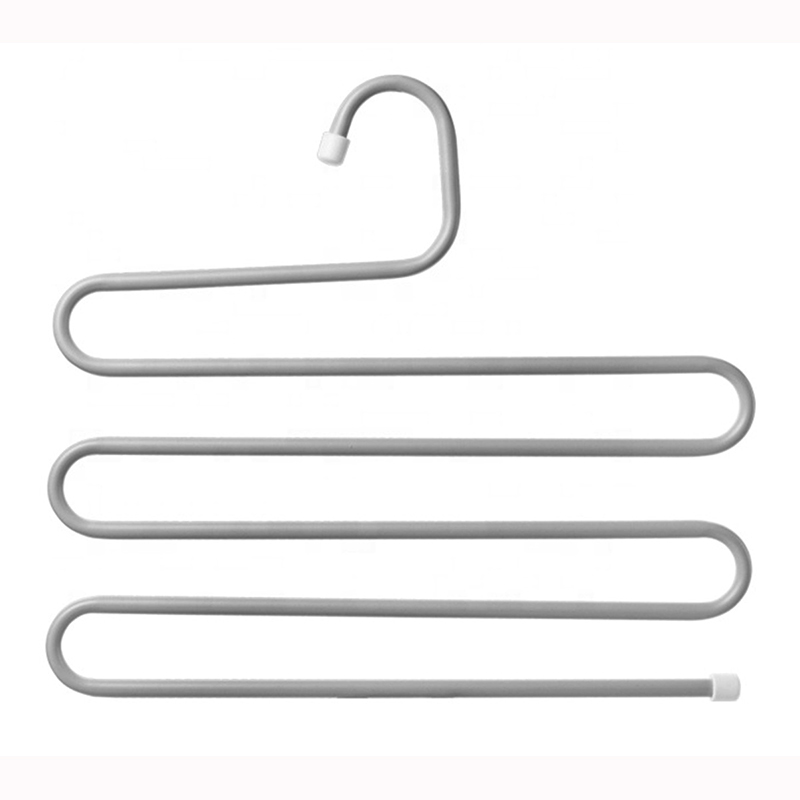 Vešiak - Organizér na nohavice do skrine strieborný