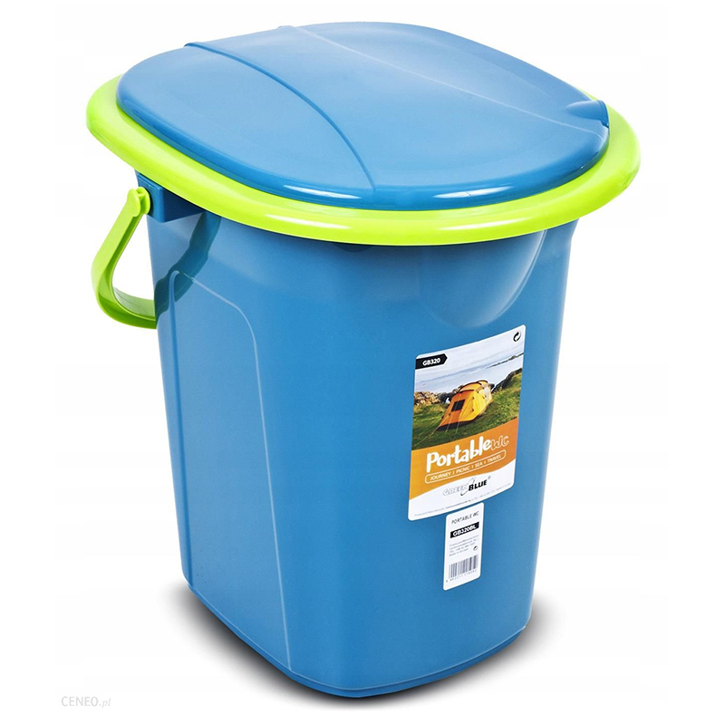 GreenBlue GB320BL - Turistická toaleta WC prenosné modrozelené