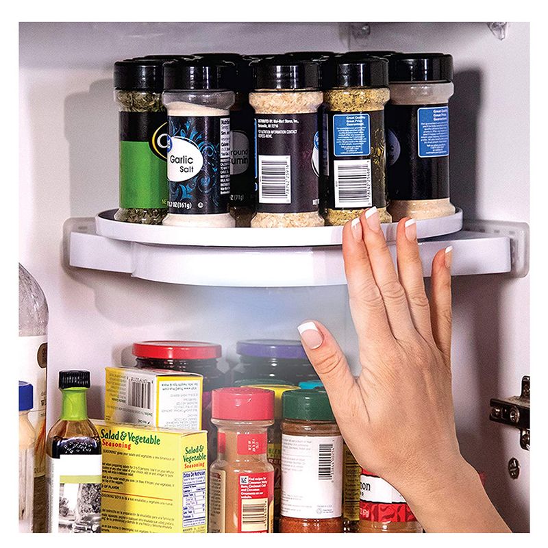 Otočná polica 360° biela