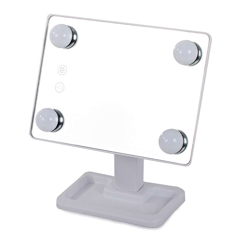 Kozmetické LED zrkadlo 180° USB 