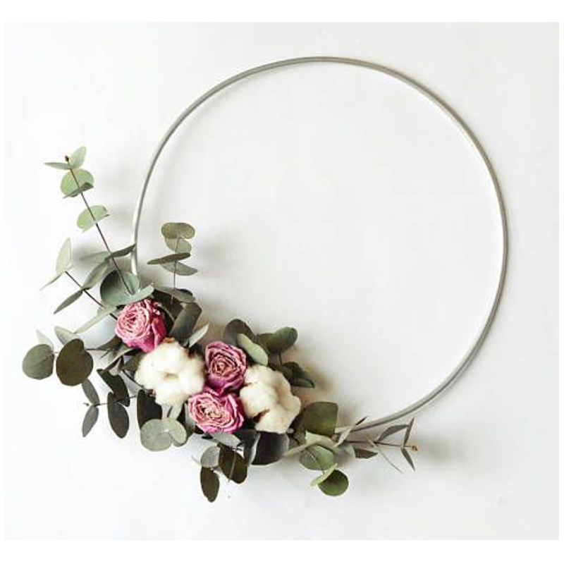 Kovový kruh na dekórovanie/lapač snov/macramé 3ks