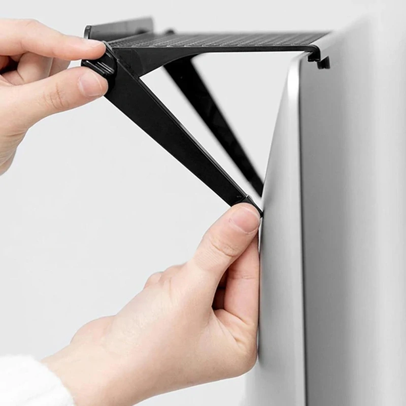 Polička na televízor a monitor 33 × 16,5 cm čierna