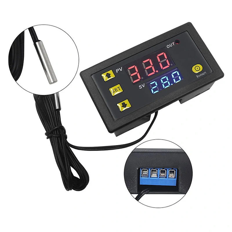 Digitálny termostat – regulátor teploty s vodotesnou sondou