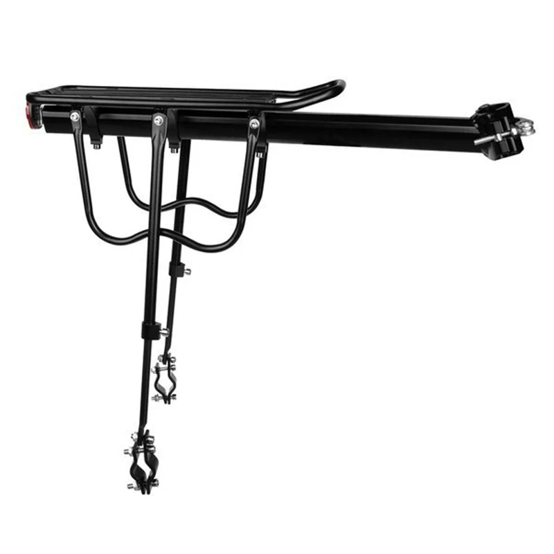 Zadný nosič na bicykel hliníkový s odrazovým svetlom