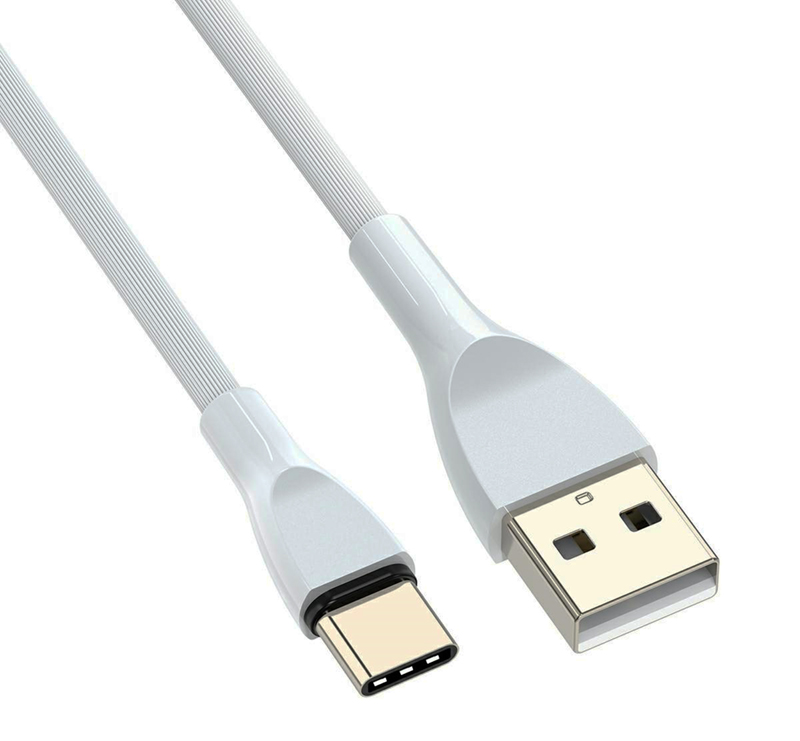 Kábel USB typuC QC 1M biely