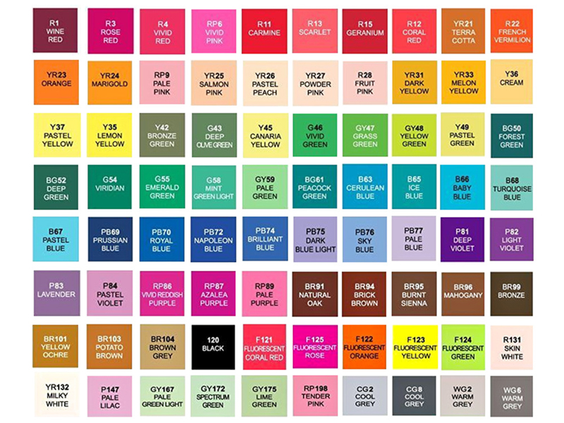 Sada popisovačov na alkoholovej báze 80ks s taškou