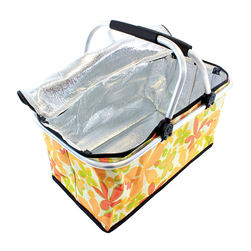 Piknikový kôš Termo skladací Kvety