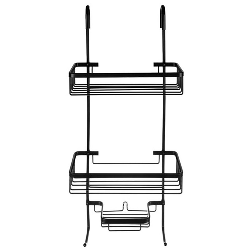 Závesná polička do kúpeľne čierna