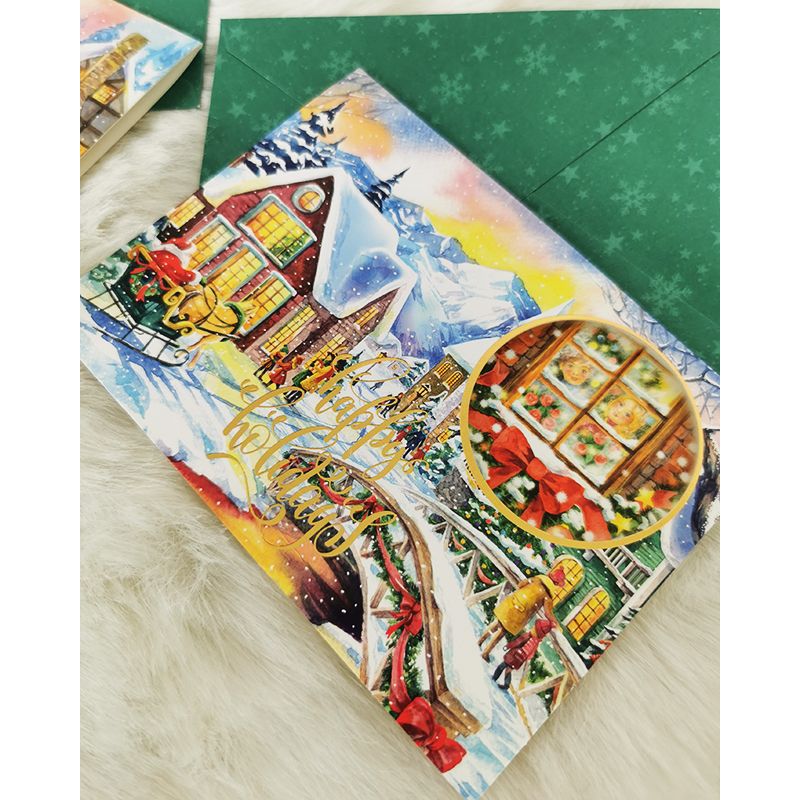 Sada Vianočných pohľadníc s obálkami 10ks