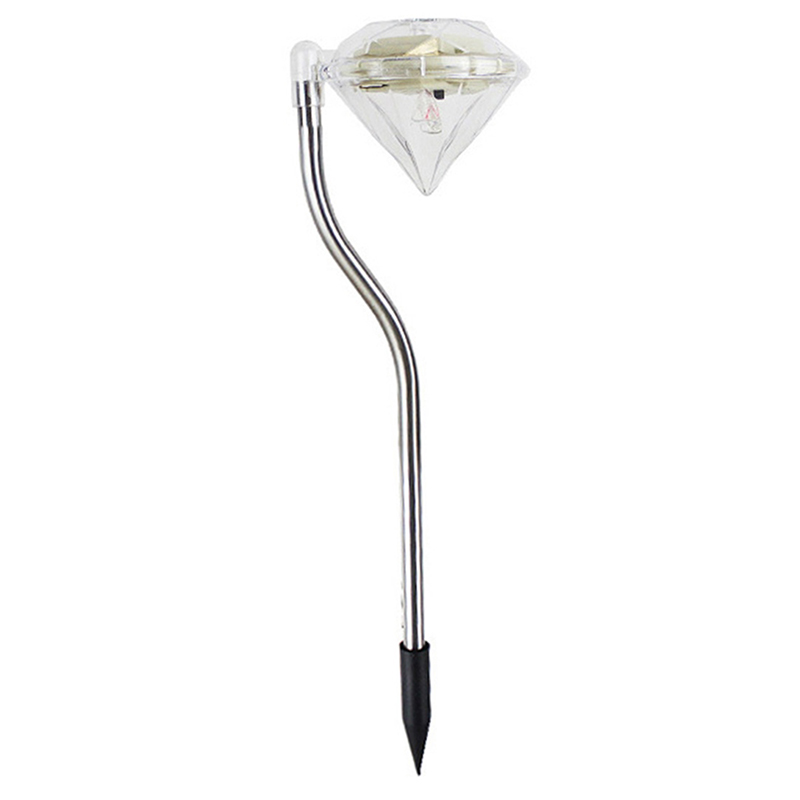 Solárna záhradná lampa - Diamant RGB