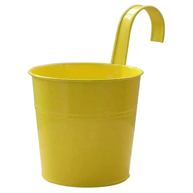 Kvetináč balkónový závesný žltý