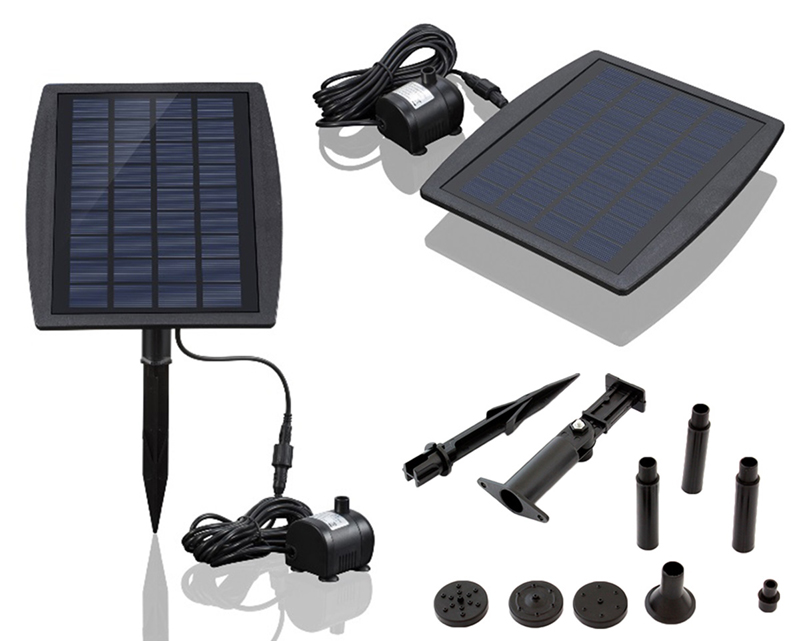 Solárna fontána s čerpadlom