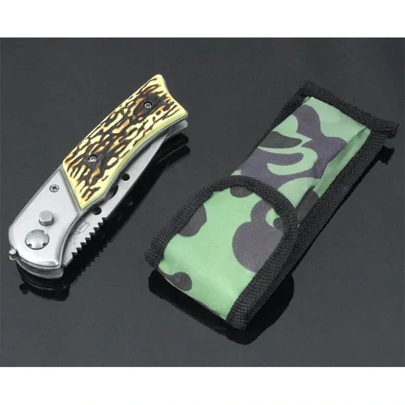 Vreckový nôž s kostenou rukoväťou – 21 cm, nerezová čepeľ