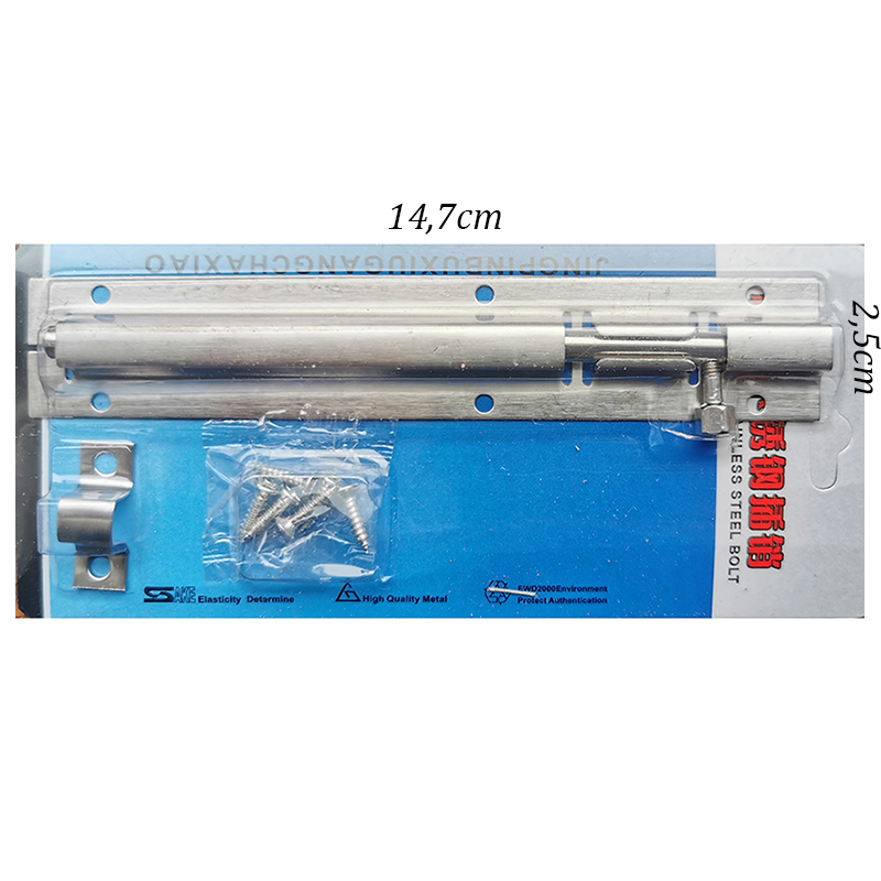 Zámok zasúvací strieborný