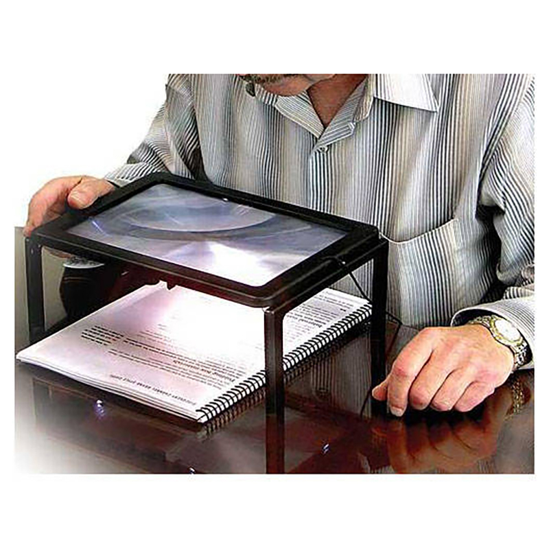 4 x LED Čítacia lupa A4