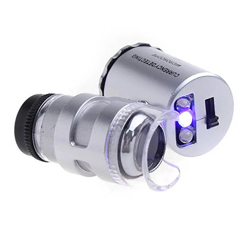 Mikroskop vreckový 60x + 2 LED UV 