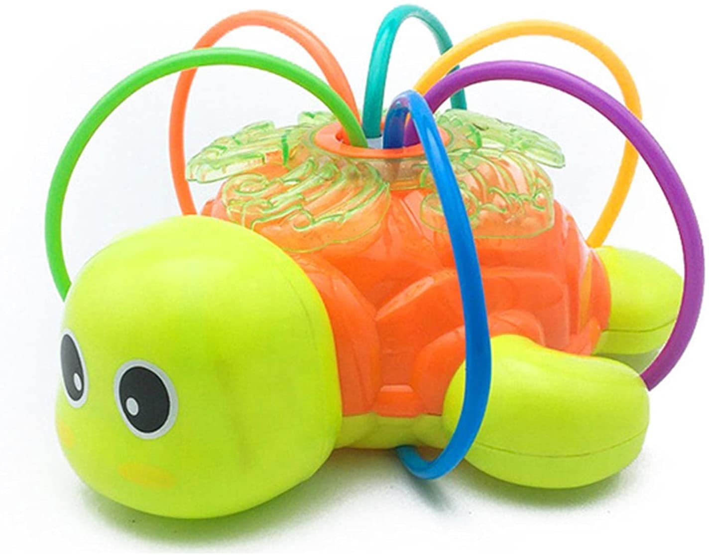 Detská korytnačka striekajúca vodu