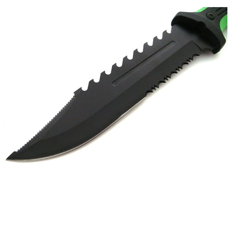 Nôž taktický black/green 32cm