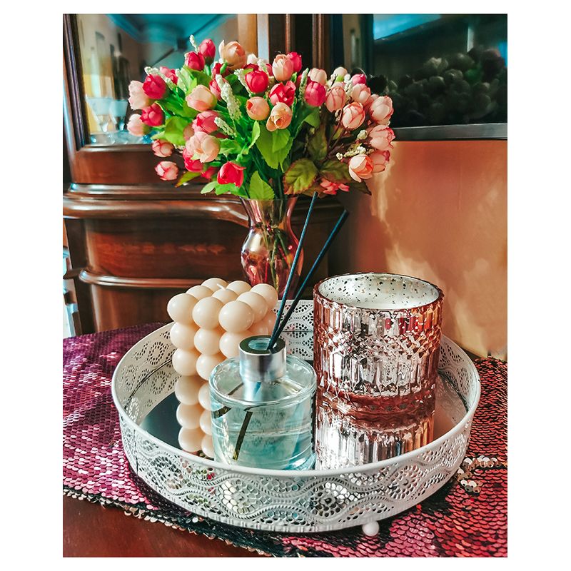 Podnos dekoračný so zrkadlom vintage veľký