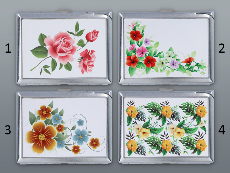 Nerezové puzdro so vstavaným zapaľovačom Gentelo Flowers