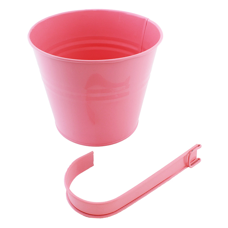 Kvetináč balkónový závesný 16cm ružový