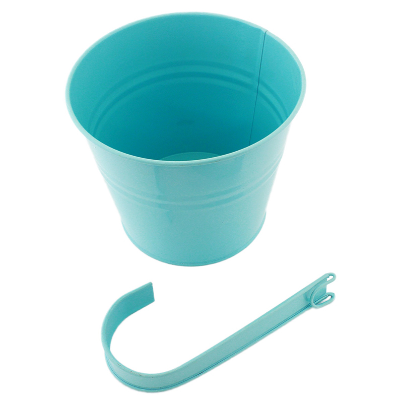 Kvetináč balkónový závesný 16cm modrý