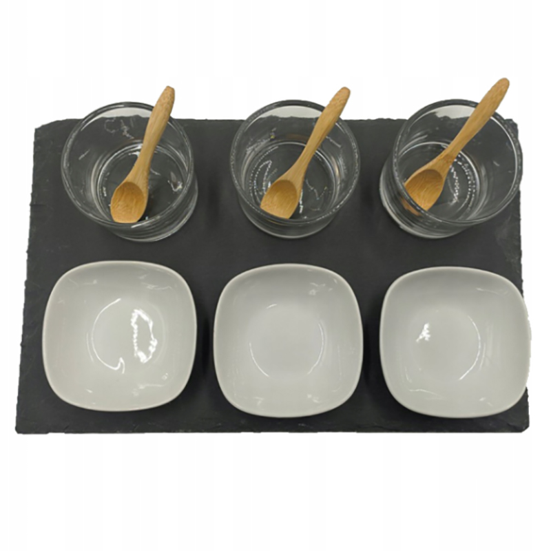 Sada na servírovanie dezertov, omáčok a ovocia