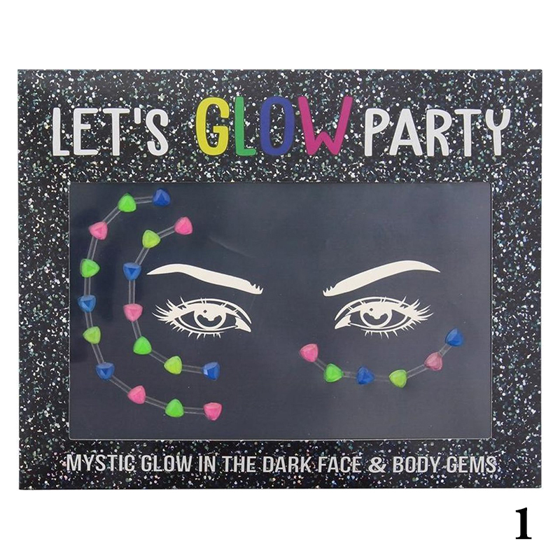 Fosforeskujúce kryštáliky na telo a tvár