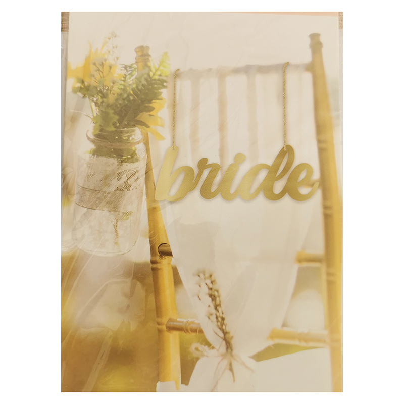 Svadobná dekorácia na stoličku pre ženícha a nevestu 