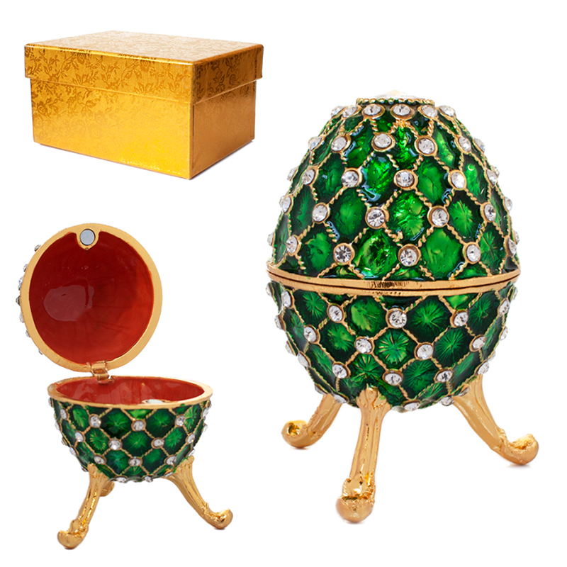 Vajíčko so zirkónmmi - Dekoračné púzdro 