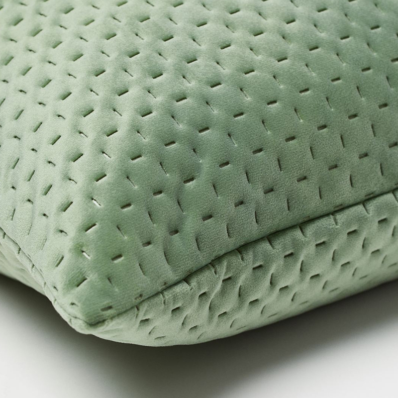 Obliečka na vankúš zamatová zelená 45x45cm