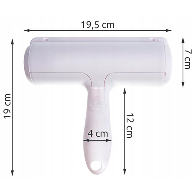 Opakovateľne použiteľný čistiaci valček na odev a prach