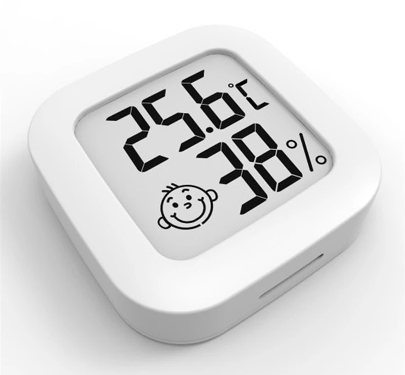 Izbový teplomer s vlhkomerom biely