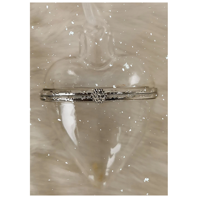 Sklenené srdičeko s otváraním