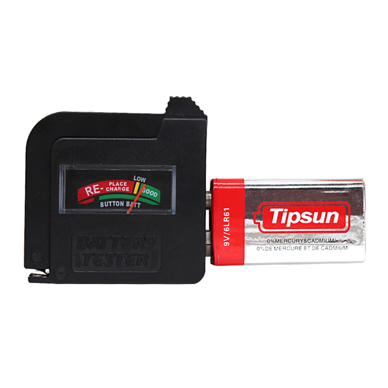 Tester batérii AAA, AA, 9V 