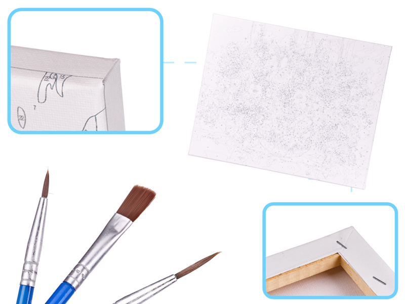 Maľovanie podľa čísel 40x50cm Kvety